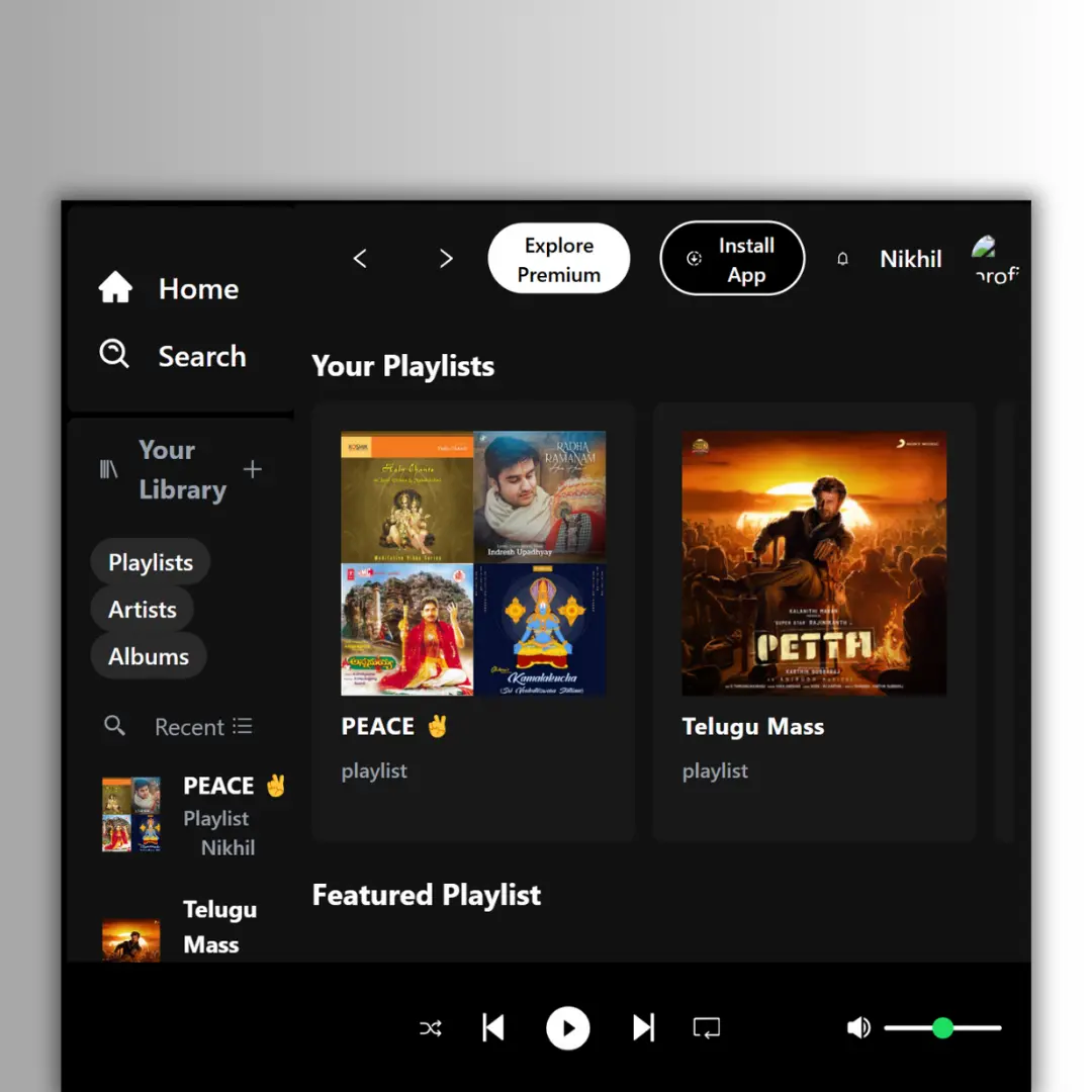 Thumbnail for Spotify Clone